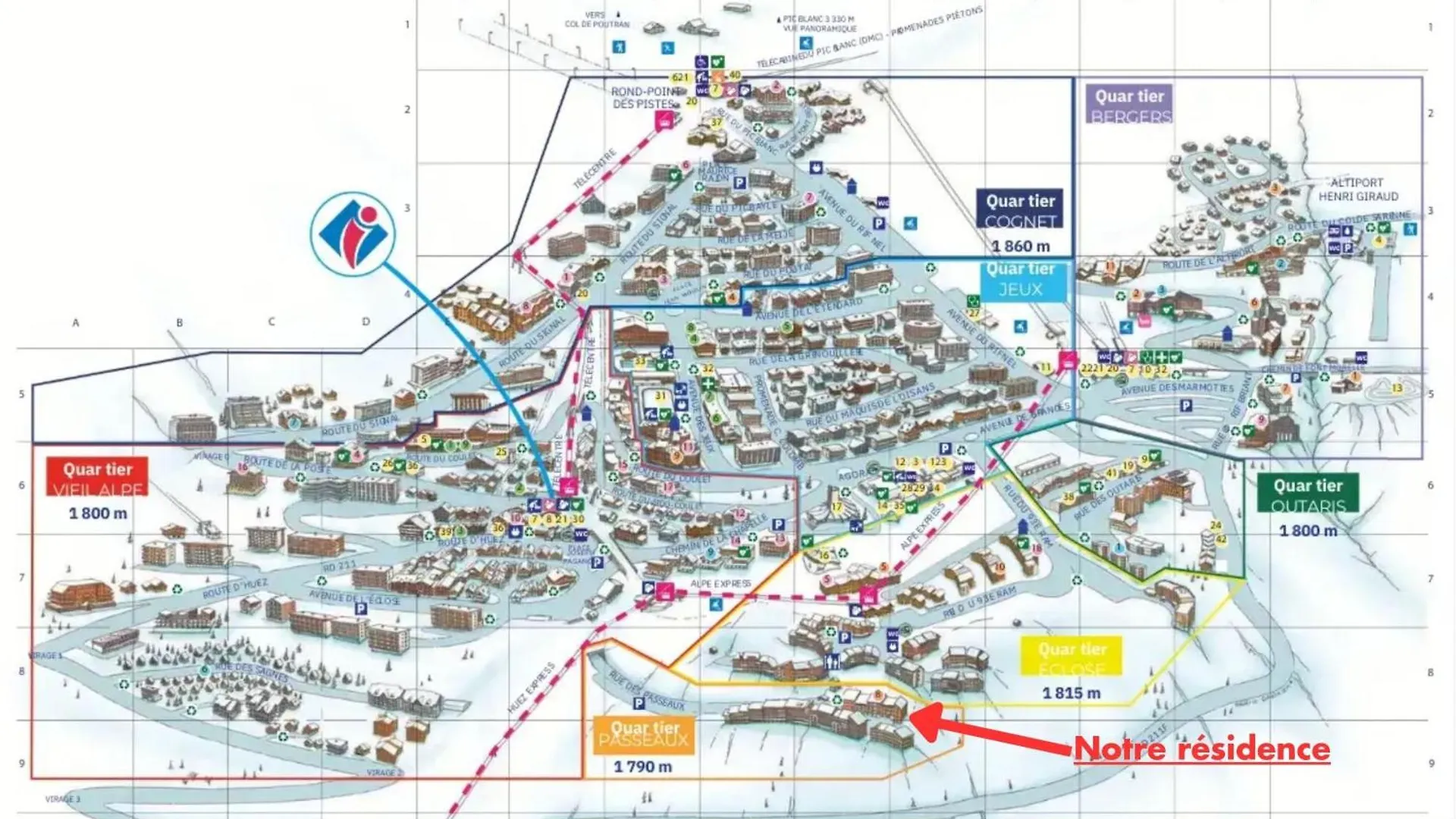 Huez Le Refuge Des Momes 아파트